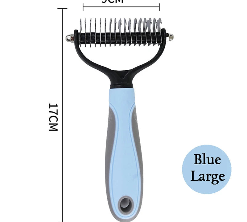 Professional Pet Deshedding Brush Dog Hair Remover Pet Fur Knot Cutter Puppy Cat Comb Brushes Dogs Grooming Shedding Supplies