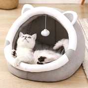 Cute Cat Bed for Indoor Small and Large Cats Dog Tent Soft Pet Kitten House Cozy Puppy Cushion
