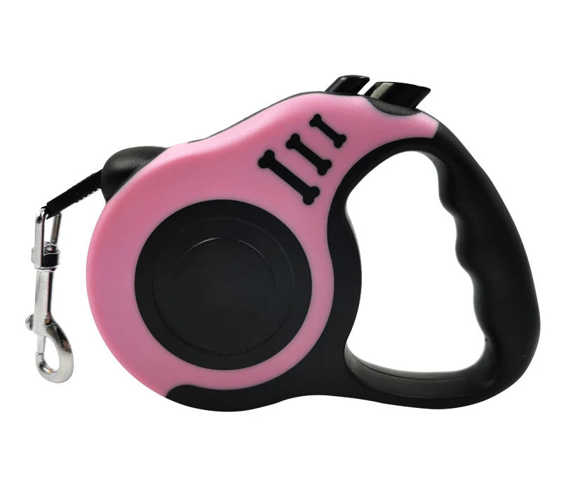 3M 5M Dog Leash for Small Dogs Cat Automatic Retractable Durable Nylon Lead Puppy Outdoor Travel Walking Hiking Traction Rope