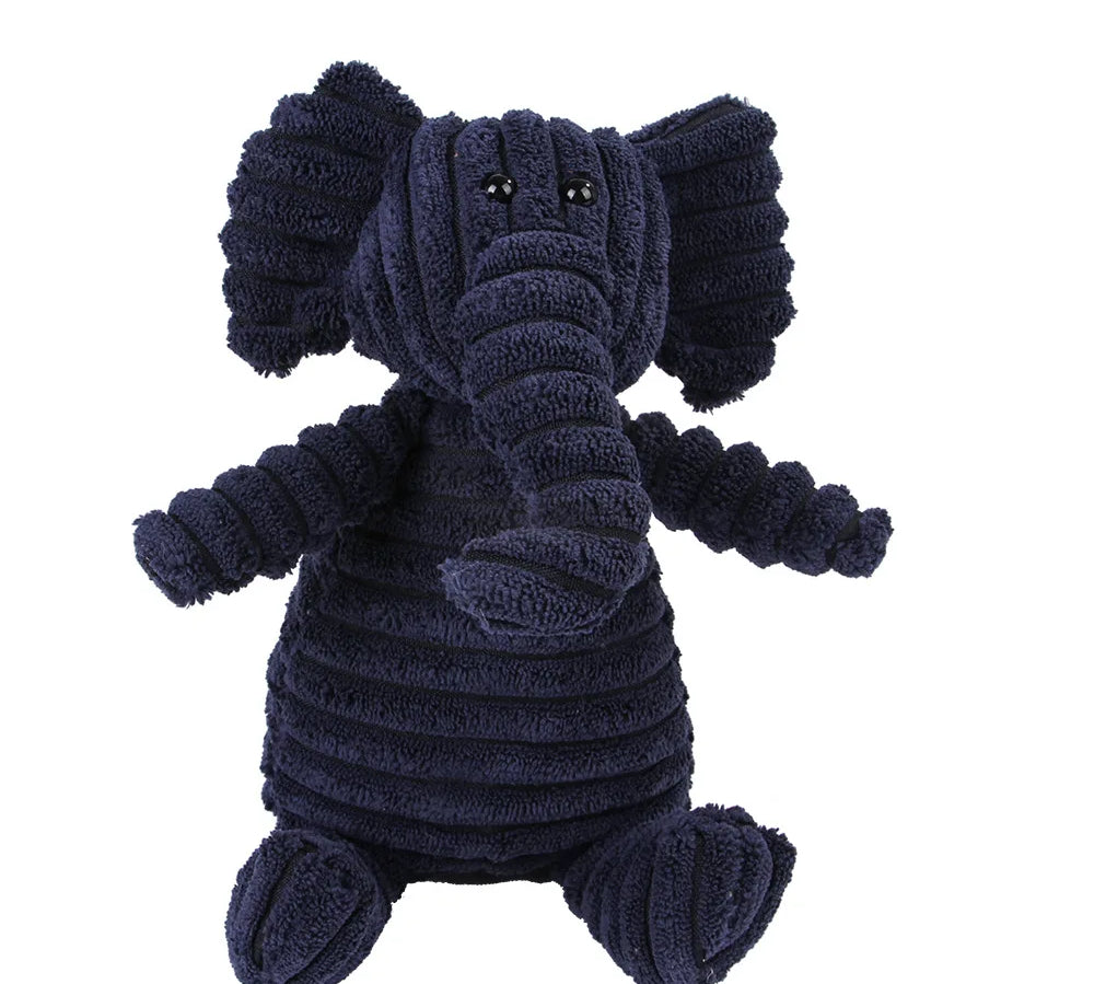 Plush Dog Toy Animals Shape Bite Resistant Squeaky Toys Corduroy Dog Toys for Small Large Dogs Puppy Pets Training Accessories