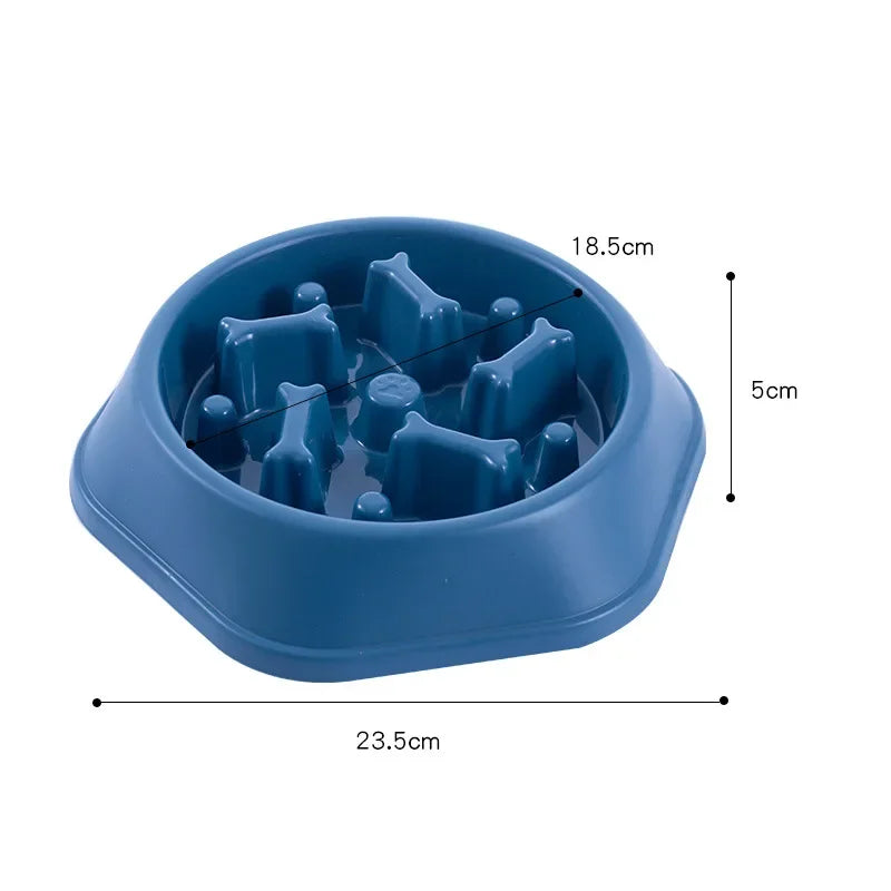 Pet Dog Bowl Dog Slow Feeder Bowl Feeder Dogs Anxiety anti Choking Device Food Plate Feeding Dog Cat Food Bowl Cute Pet Supplies