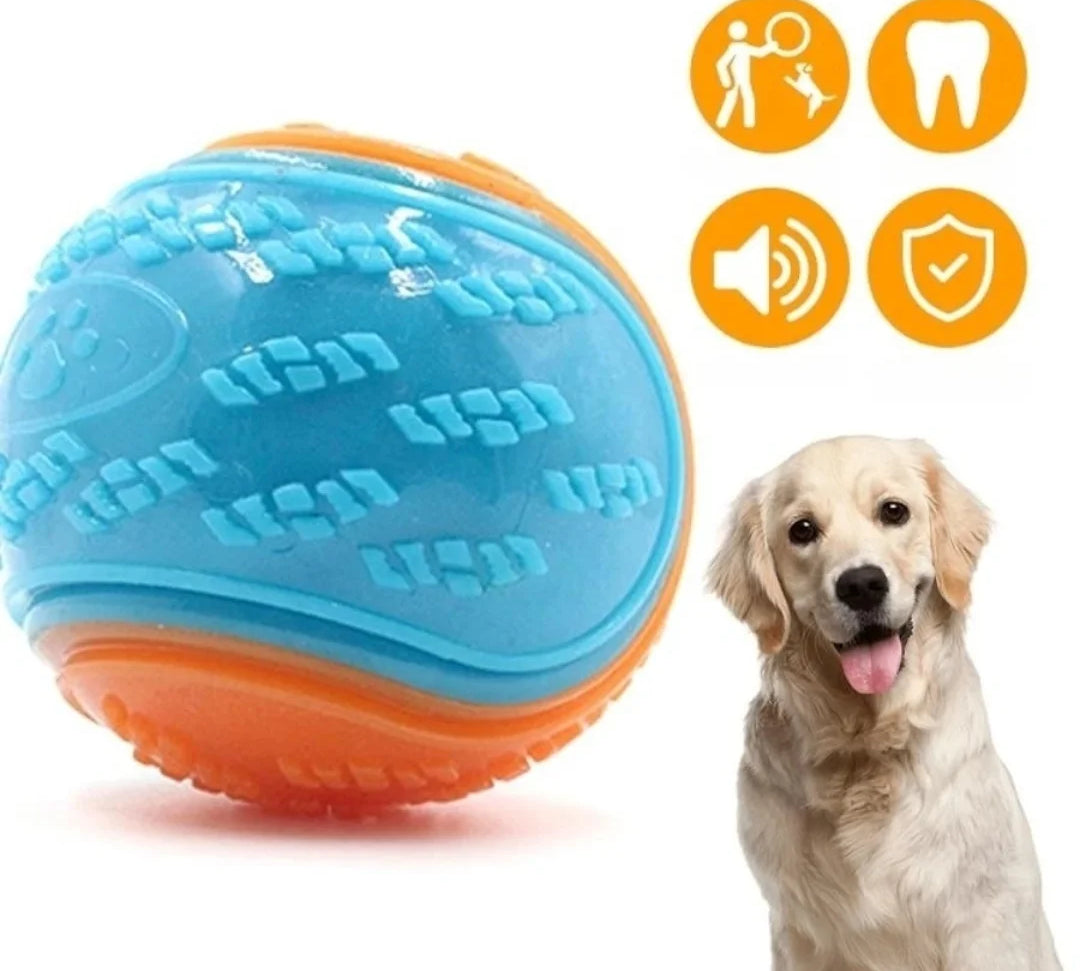 Bite-Resistant Pet Dog Toy Rubber Ball Beef-Flavored Elastic Ball to Prevent Dog from Destroying Things Dog Training Supply