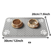 Pet Feeding Mat-Absorbent Pet Placemat for Food and Water Bowl, with Waterproof Rubber Backing, Quick Dry Water Mat for Dog Cat