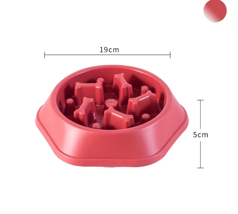 Pet Dog Bowl Dog Slow Feeder Bowl Feeder Dogs Anxiety anti Choking Device Food Plate Feeding Dog Cat Food Bowl Cute Pet Supplies