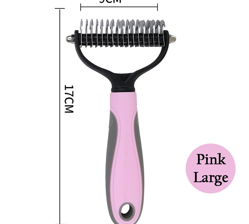 Professional Pet Deshedding Brush Dog Hair Remover Pet Fur Knot Cutter Puppy Cat Comb Brushes Dogs Grooming Shedding Supplies