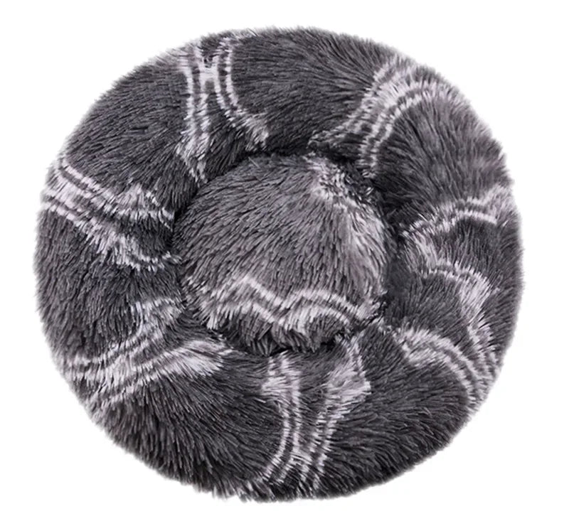 40-90Cm round Pet Bed for Large Dog Bed Super Soft Cat Bed Long Plush Dog House for Medium Dog House Winter Warm Sleeping