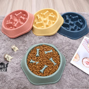 Pet Dog Bowl Dog Slow Feeder Bowl Feeder Dogs Anxiety anti Choking Device Food Plate Feeding Dog Cat Food Bowl Cute Pet Supplies