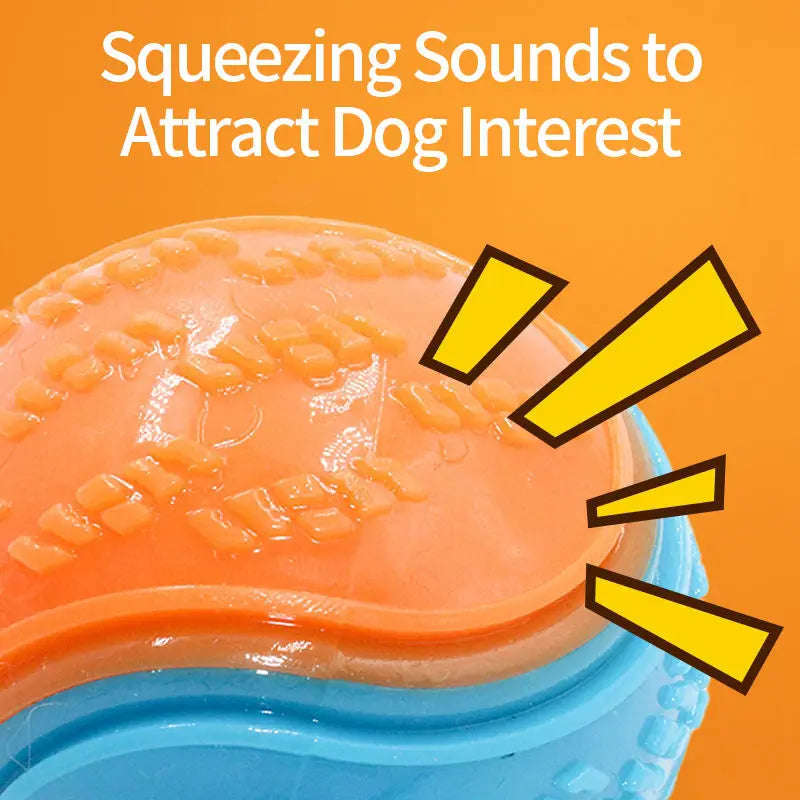 Bite-Resistant Pet Dog Toy Rubber Ball Beef-Flavored Elastic Ball to Prevent Dog from Destroying Things Dog Training Supply