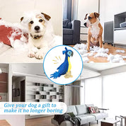 Plush Dog Toys Interactive Squeaky Durable Stuffed Cotton Rope Pet Puppy Toys Teeth Cleaning Embroidery Parrot