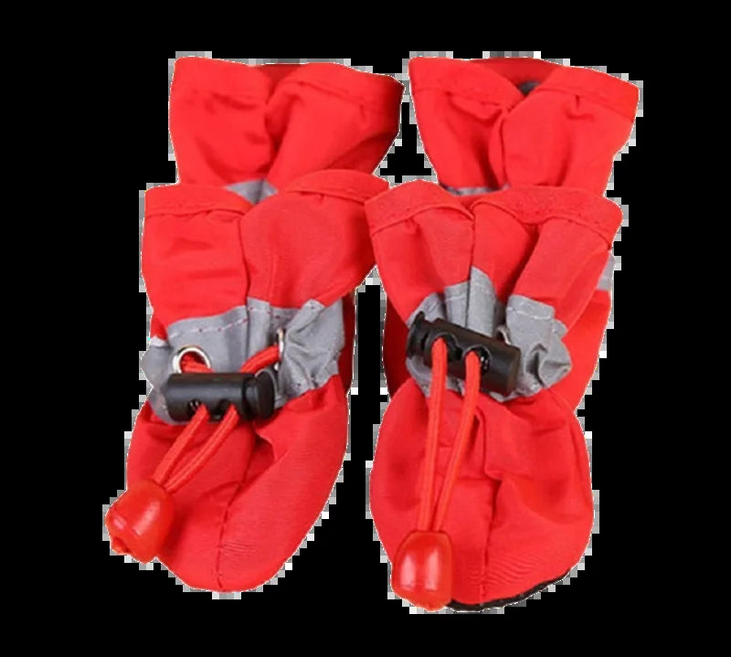 Set Waterproof Pet Dog Shoes Anti-Slip Rain Boots Footwear for Small Cats Dogs Puppy Dog Pet Booties Pet Paw Accessories