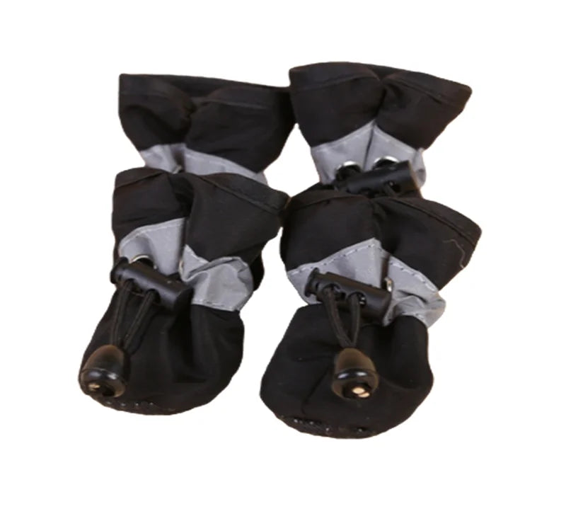 Set Waterproof Pet Dog Shoes Anti-Slip Rain Boots Footwear for Small Cats Dogs Puppy Dog Pet Booties Pet Paw Accessories