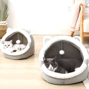 Cute Cat Bed for Indoor Small and Large Cats Dog Tent Soft Pet Kitten House Cozy Puppy Cushion