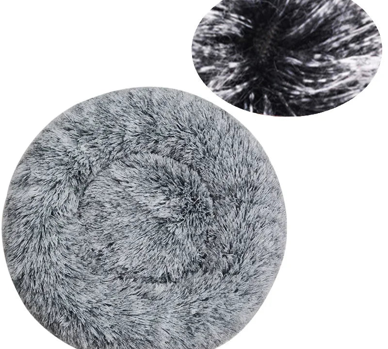 40-90Cm round Pet Bed for Large Dog Bed Super Soft Cat Bed Long Plush Dog House for Medium Dog House Winter Warm Sleeping