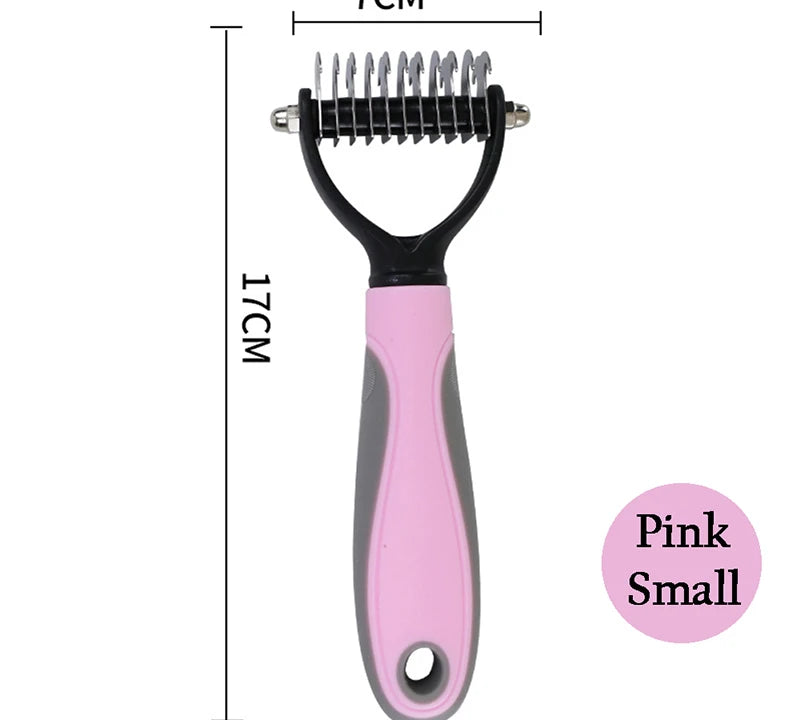 Professional Pet Deshedding Brush Dog Hair Remover Pet Fur Knot Cutter Puppy Cat Comb Brushes Dogs Grooming Shedding Supplies