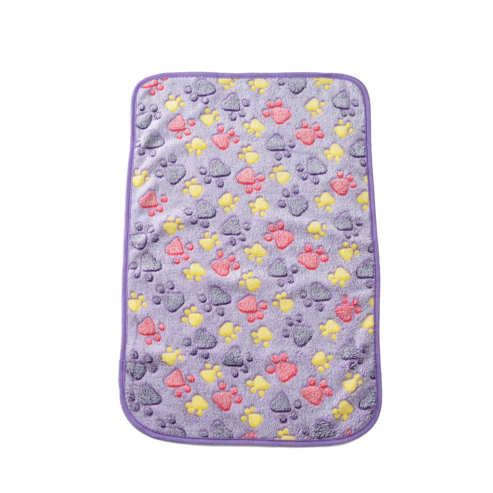 3 Sizes Cute Warm Pet Bed Mat Cover Towel Handcrafted Cat Dog Fleece Soft Blanket for Small Medium Large Dogs Puppy Pet Supplies