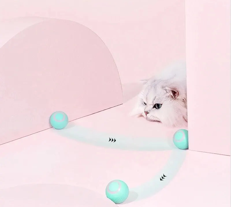 Gravity Intelligent Rolling Ball Cat Toys USB Charging Pet Accessorie Grinding Teeth Resistant to Bite Amuse Pet Toys