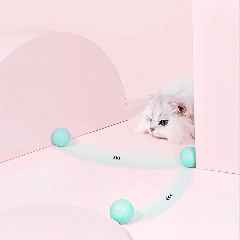 Gravity Intelligent Rolling Ball Cat Toys USB Charging Pet Accessorie Grinding Teeth Resistant to Bite Amuse Pet Toys