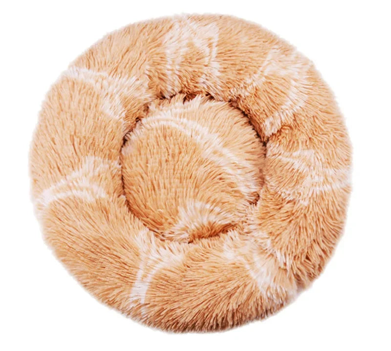 40-90Cm round Pet Bed for Large Dog Bed Super Soft Cat Bed Long Plush Dog House for Medium Dog House Winter Warm Sleeping