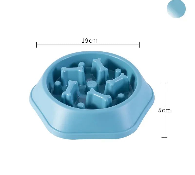 Pet Dog Bowl Dog Slow Feeder Bowl Feeder Dogs Anxiety anti Choking Device Food Plate Feeding Dog Cat Food Bowl Cute Pet Supplies