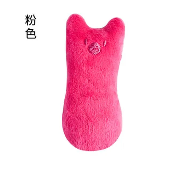 Teeth Grinding Catnip Toys Funny Interactive Plush Cat Toy Pet Kitten Chewing Vocal Toy Claws Thumb Bite Cat Mint for Cats