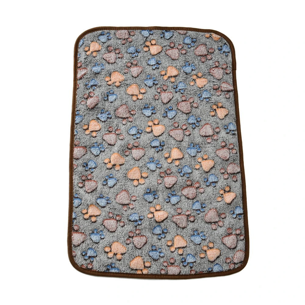 3 Sizes Cute Warm Pet Bed Mat Cover Towel Handcrafted Cat Dog Fleece Soft Blanket for Small Medium Large Dogs Puppy Pet Supplies