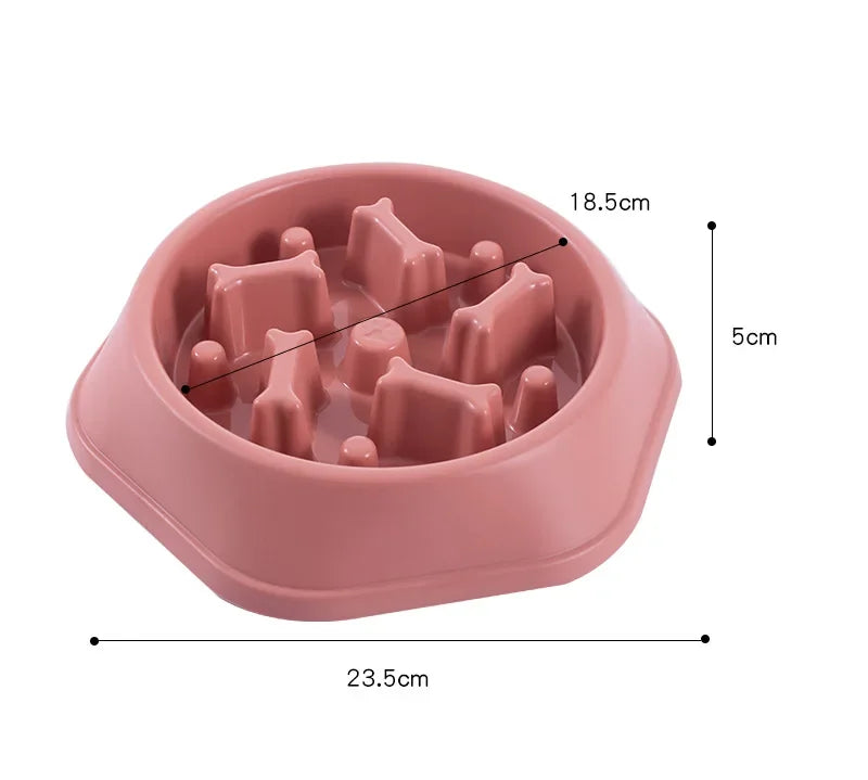 Pet Dog Bowl Dog Slow Feeder Bowl Feeder Dogs Anxiety anti Choking Device Food Plate Feeding Dog Cat Food Bowl Cute Pet Supplies