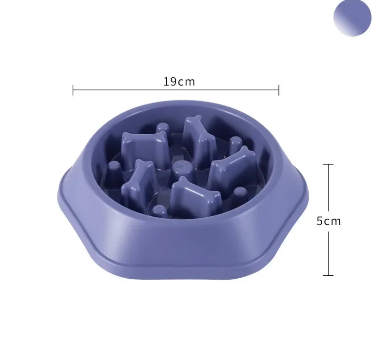 Pet Dog Bowl Dog Slow Feeder Bowl Feeder Dogs Anxiety anti Choking Device Food Plate Feeding Dog Cat Food Bowl Cute Pet Supplies