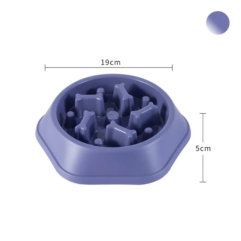 Pet Dog Bowl Dog Slow Feeder Bowl Feeder Dogs Anxiety anti Choking Device Food Plate Feeding Dog Cat Food Bowl Cute Pet Supplies