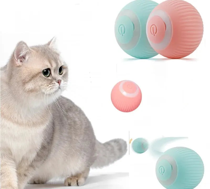 Gravity Intelligent Rolling Ball Cat Toys USB Charging Pet Accessorie Grinding Teeth Resistant to Bite Amuse Pet Toys