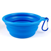 Collapsible Pet Silicone Dog Food Water Bowl Outdoor Camping Travel Portable Folding Pet Supplies Pet Bowl Dishes with Carabiner