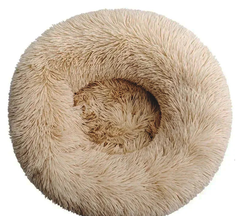 40-90Cm round Pet Bed for Large Dog Bed Super Soft Cat Bed Long Plush Dog House for Medium Dog House Winter Warm Sleeping