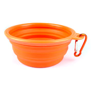 Collapsible Pet Silicone Dog Food Water Bowl Outdoor Camping Travel Portable Folding Pet Supplies Pet Bowl Dishes with Carabiner