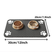 Pet Feeding Mat-Absorbent Pet Placemat for Food and Water Bowl, with Waterproof Rubber Backing, Quick Dry Water Mat for Dog Cat