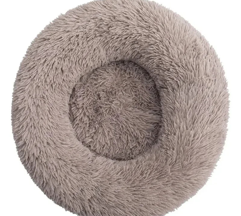40-90Cm round Pet Bed for Large Dog Bed Super Soft Cat Bed Long Plush Dog House for Medium Dog House Winter Warm Sleeping